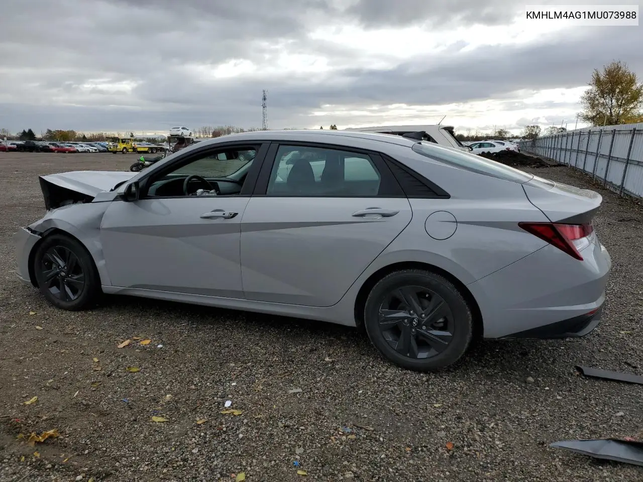 KMHLM4AG1MU073988 2021 Hyundai Elantra Sel