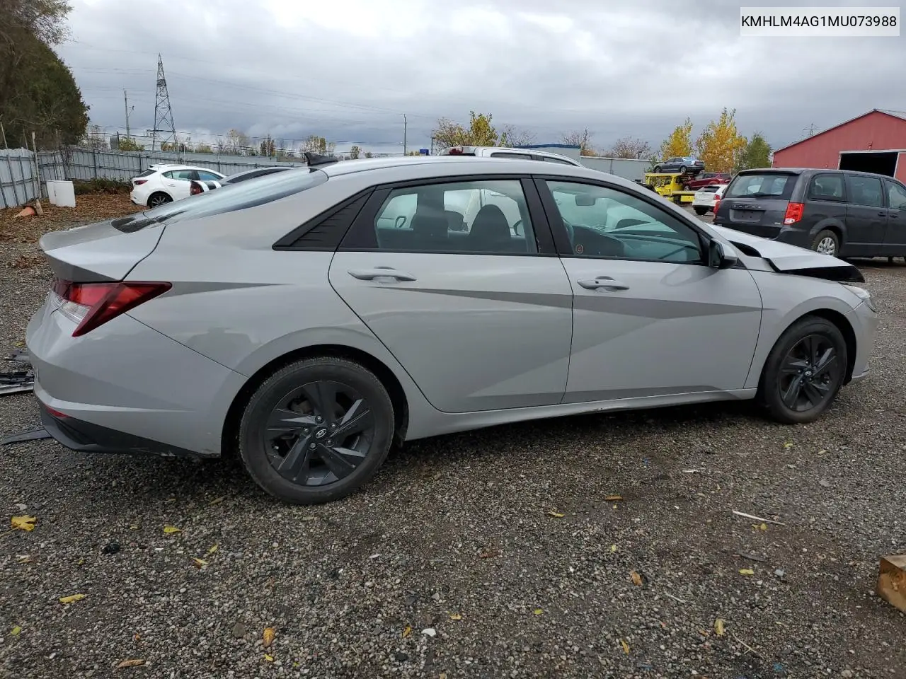 KMHLM4AG1MU073988 2021 Hyundai Elantra Sel