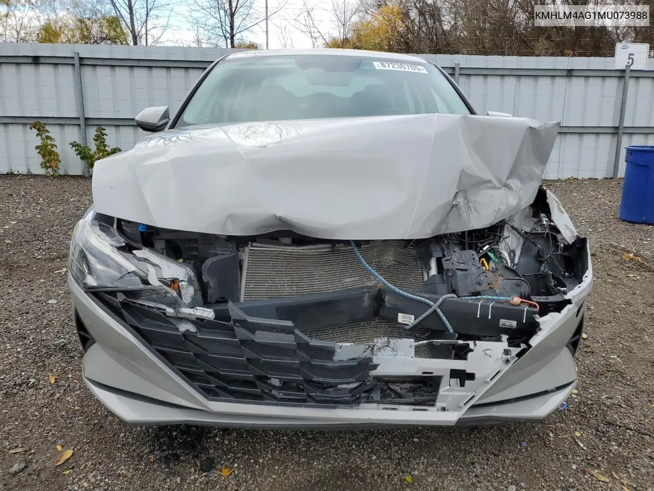 KMHLM4AG1MU073988 2021 Hyundai Elantra Sel