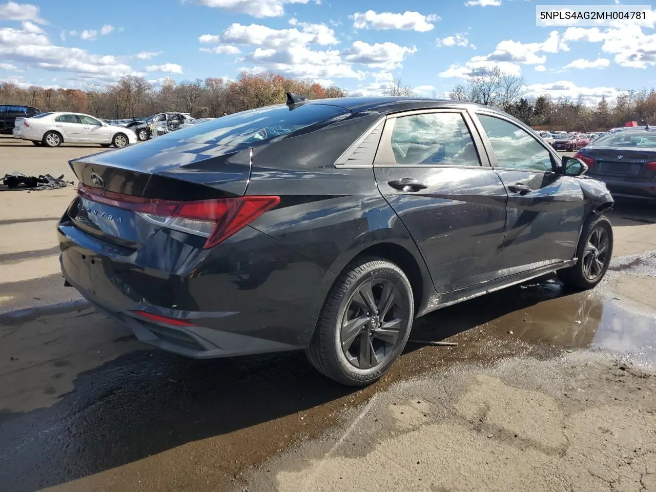 5NPLS4AG2MH004781 2021 Hyundai Elantra Sel