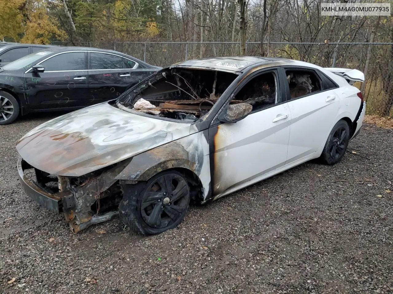 KMHLM4AG0MU077935 2021 Hyundai Elantra Sel