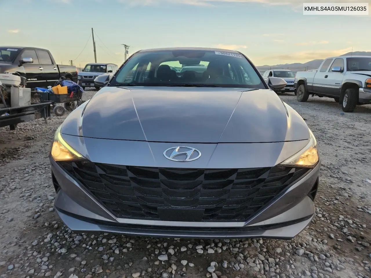 KMHLS4AG5MU126035 2021 Hyundai Elantra Sel