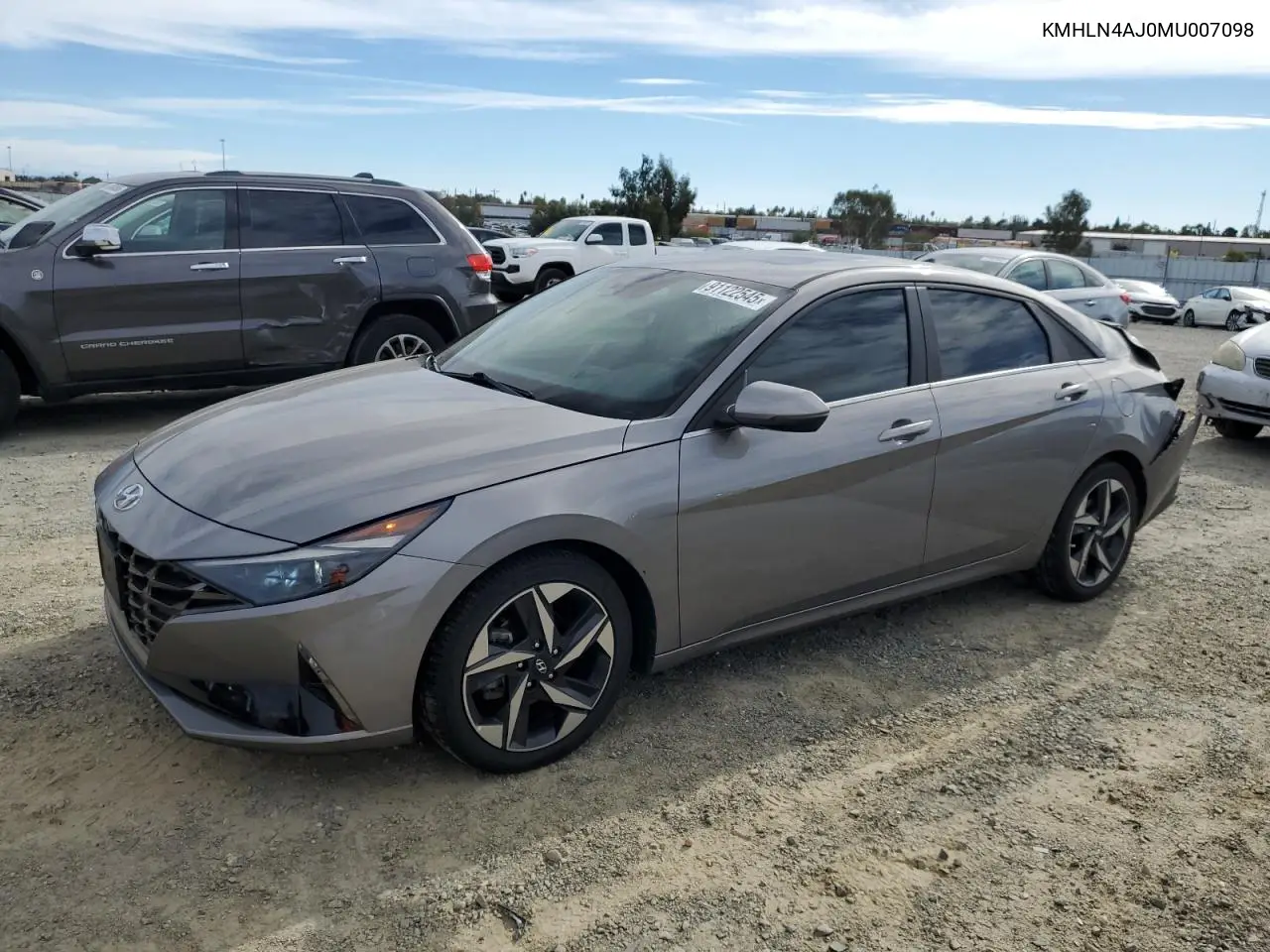 KMHLN4AJ0MU007098 2021 Hyundai Elantra Limited