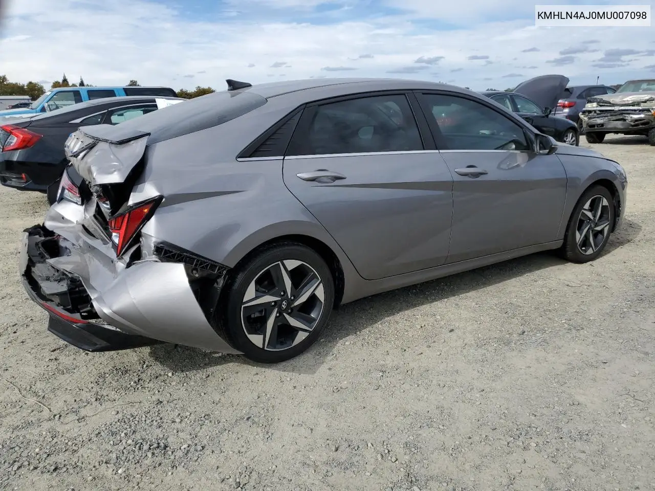 KMHLN4AJ0MU007098 2021 Hyundai Elantra Limited