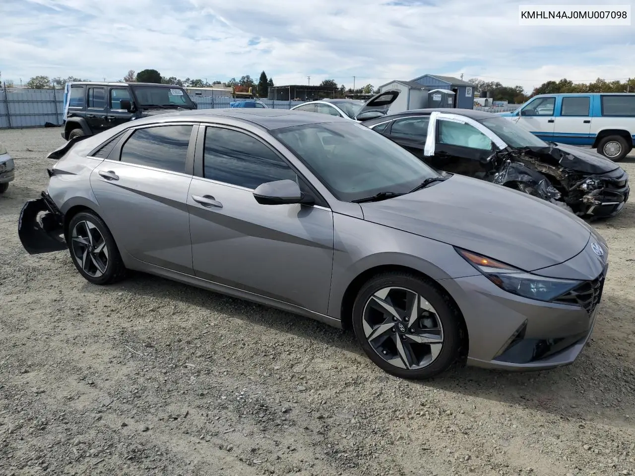 KMHLN4AJ0MU007098 2021 Hyundai Elantra Limited