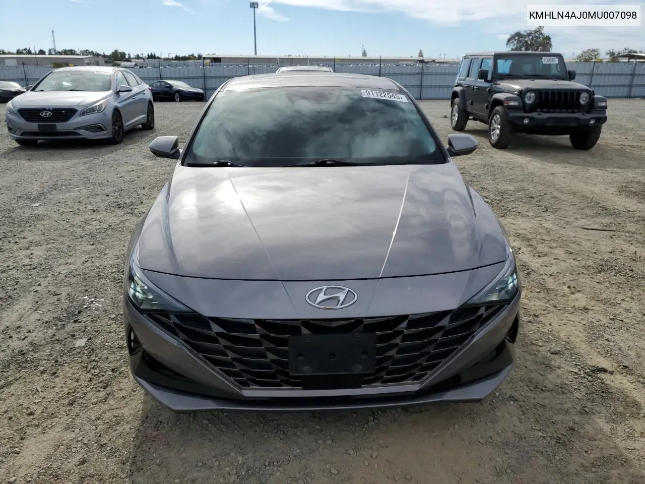 KMHLN4AJ0MU007098 2021 Hyundai Elantra Limited