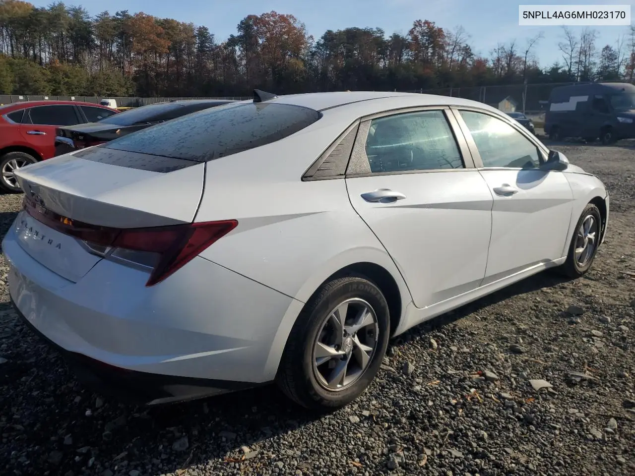 5NPLL4AG6MH023170 2021 Hyundai Elantra Se