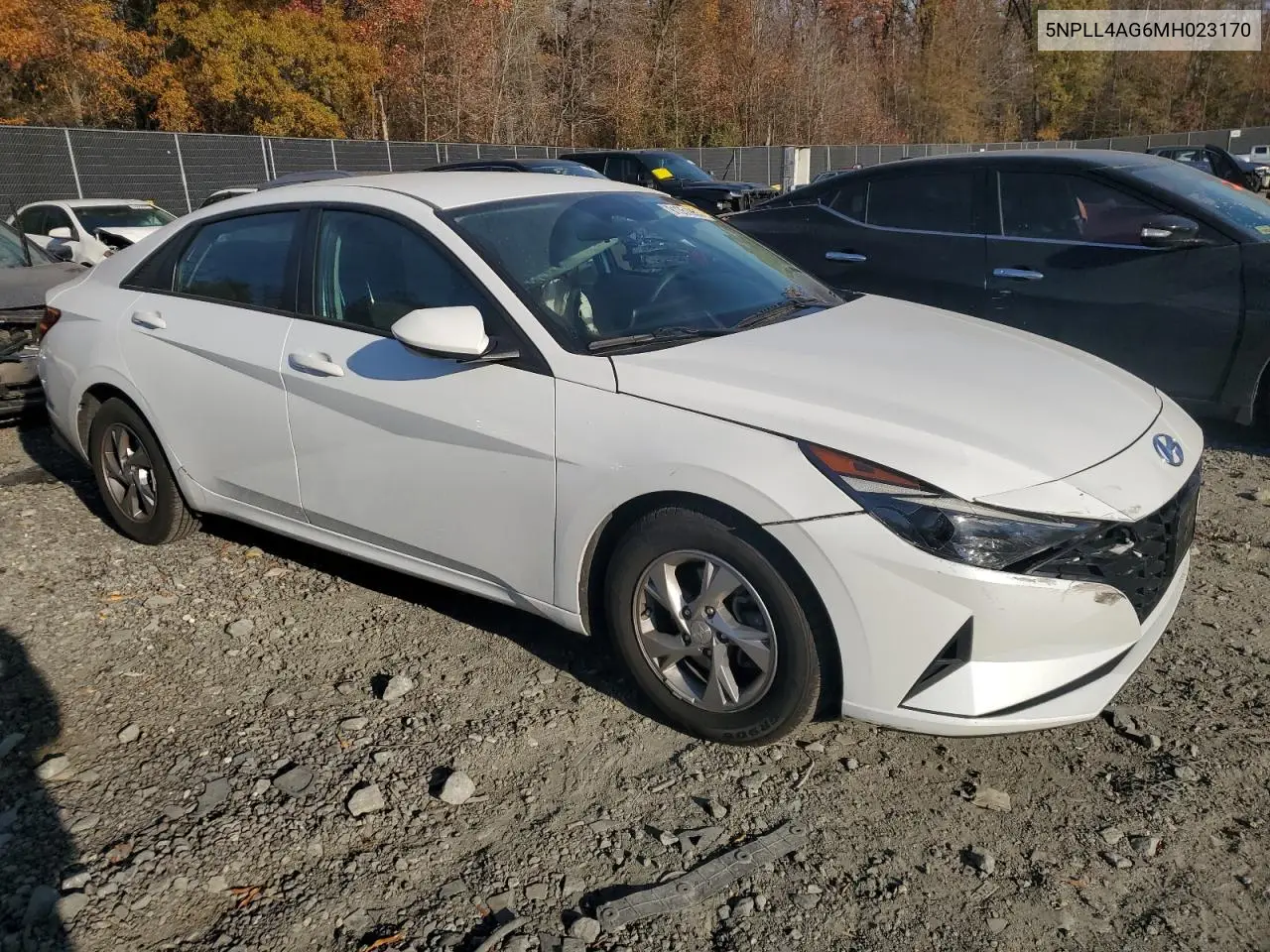 5NPLL4AG6MH023170 2021 Hyundai Elantra Se