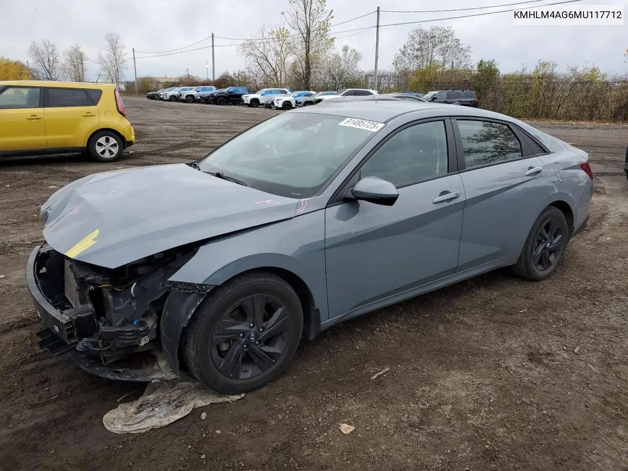 KMHLM4AG6MU117712 2021 Hyundai Elantra Sel