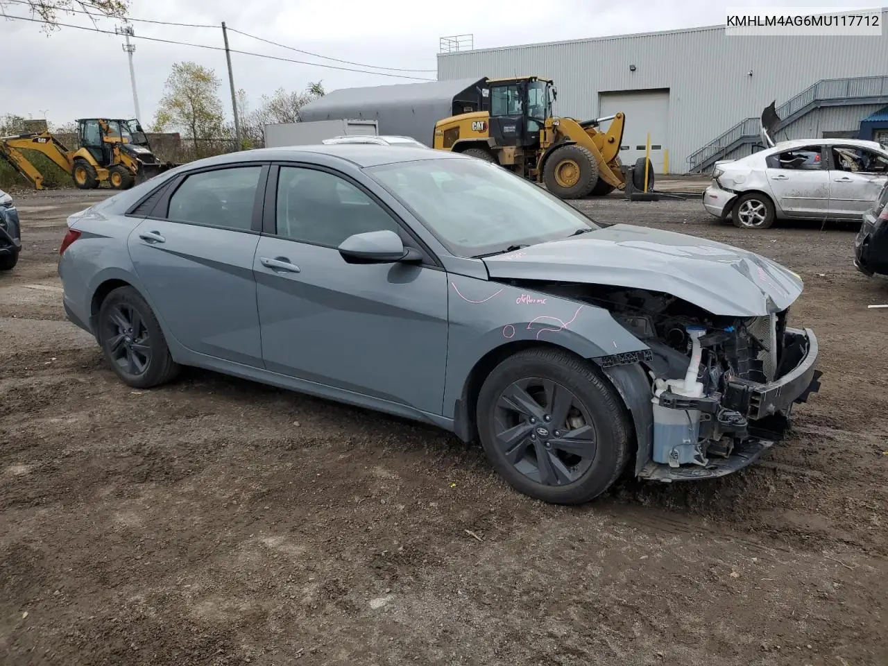 KMHLM4AG6MU117712 2021 Hyundai Elantra Sel