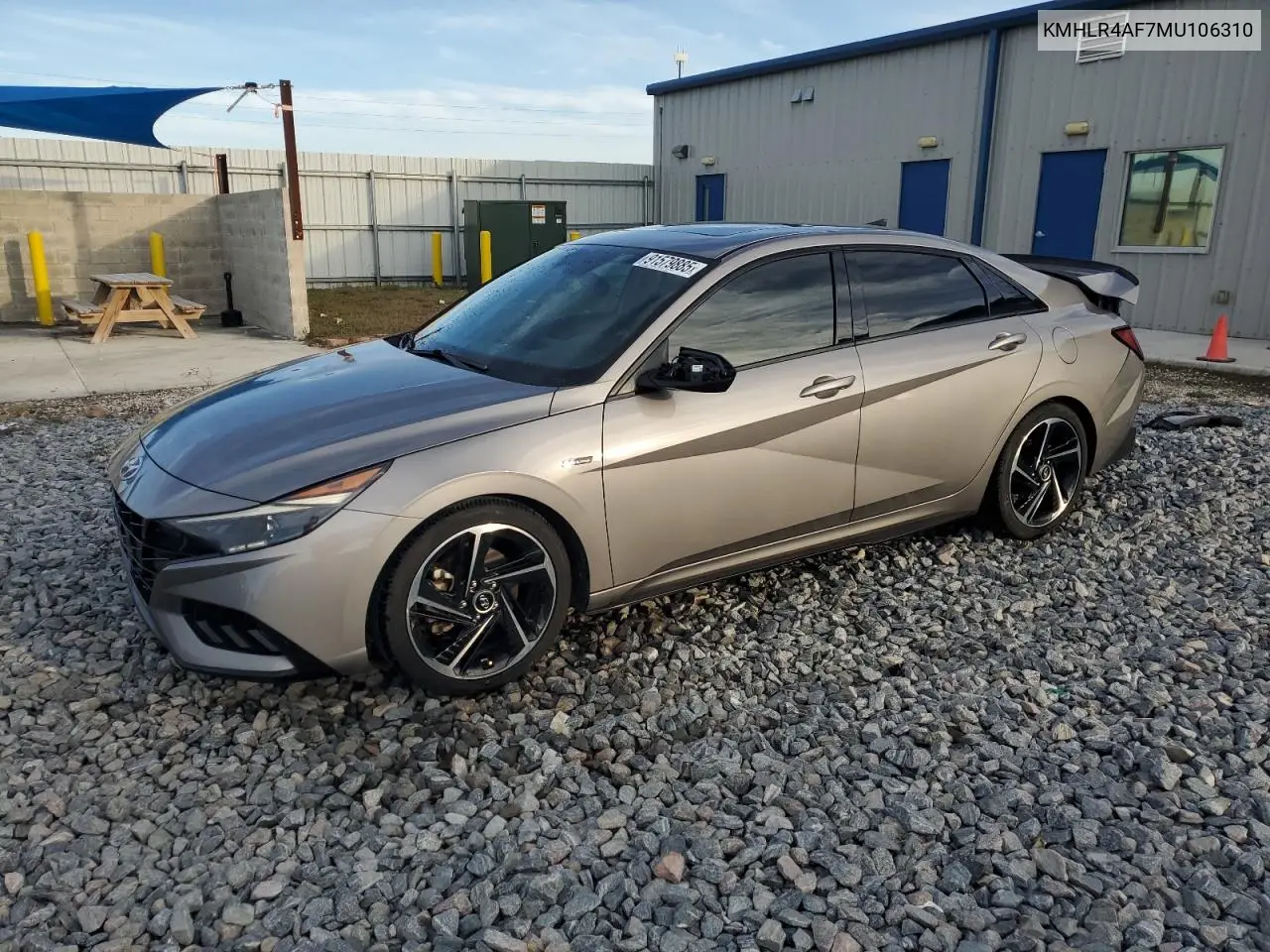 KMHLR4AF7MU106310 2021 Hyundai Elantra N Line