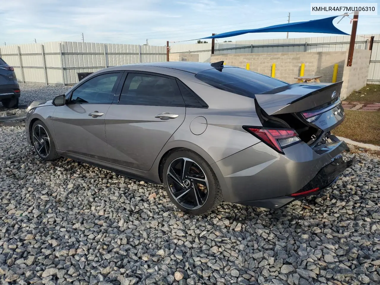 KMHLR4AF7MU106310 2021 Hyundai Elantra N Line
