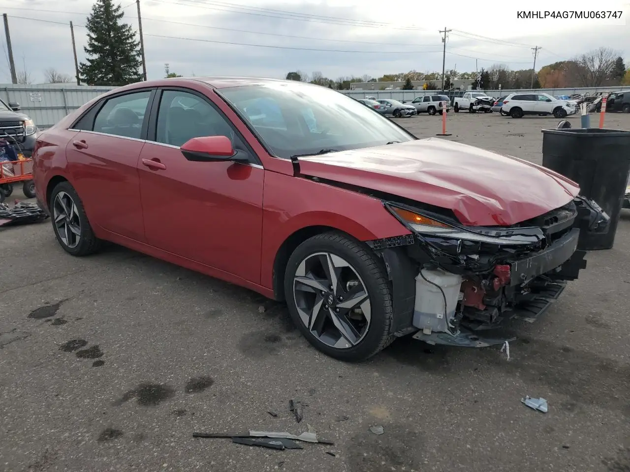 KMHLP4AG7MU063747 2021 Hyundai Elantra Limited