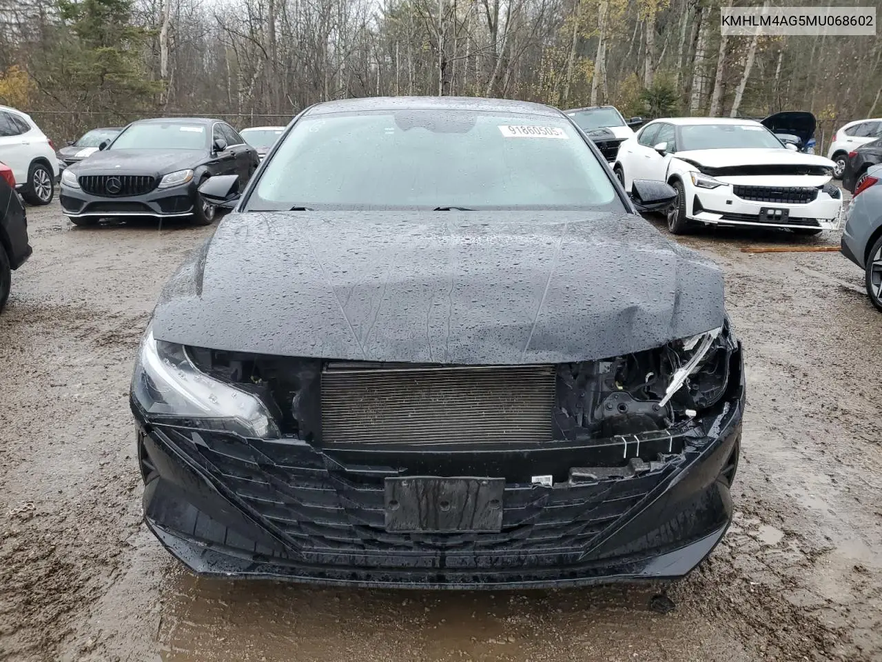 KMHLM4AG5MU068602 2021 Hyundai Elantra Sel