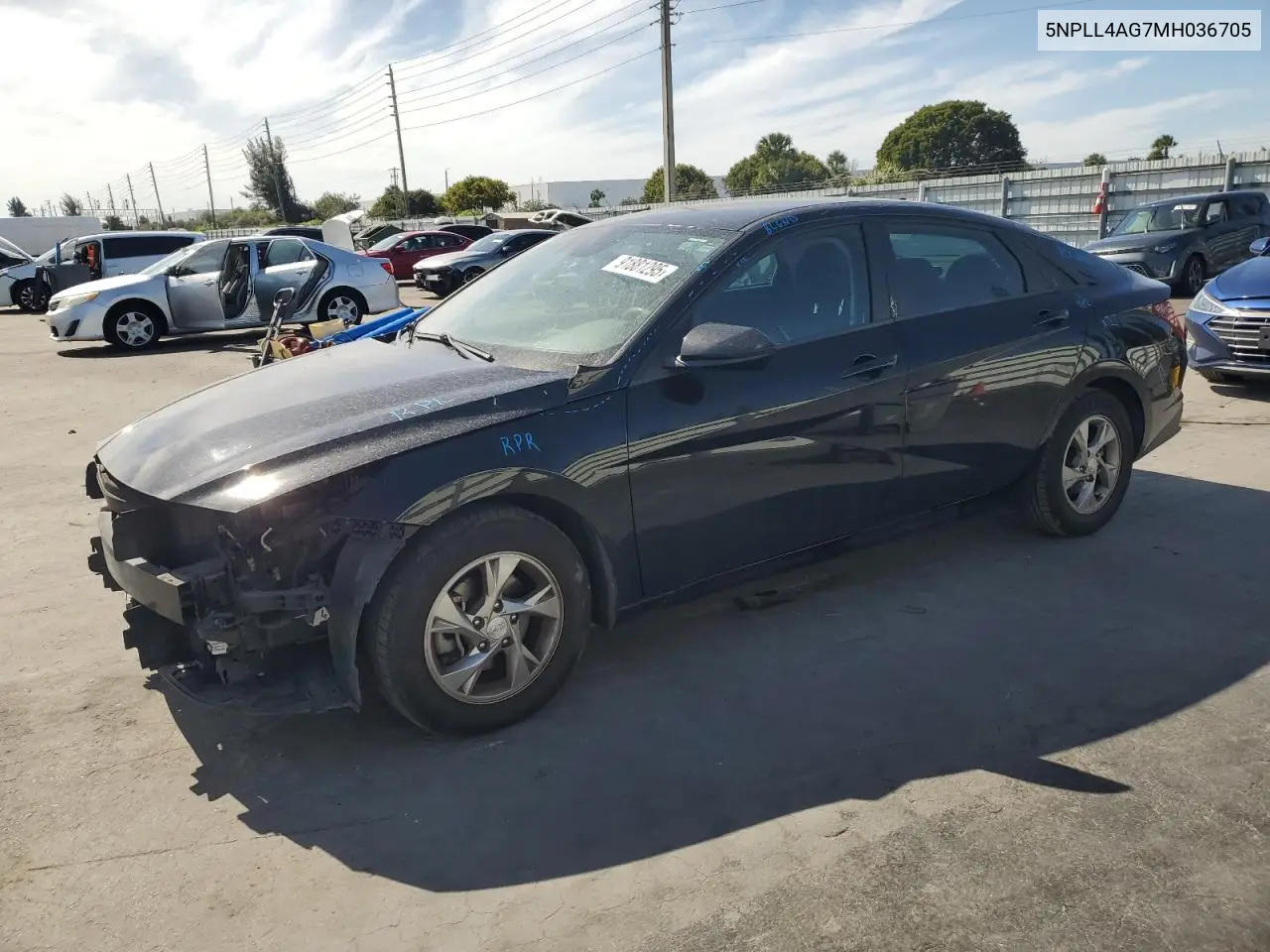 5NPLL4AG7MH036705 2021 Hyundai Elantra Se