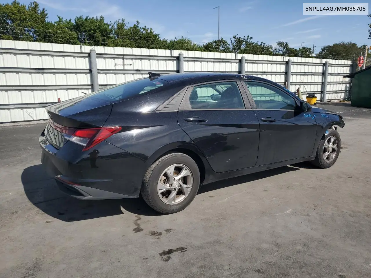 5NPLL4AG7MH036705 2021 Hyundai Elantra Se