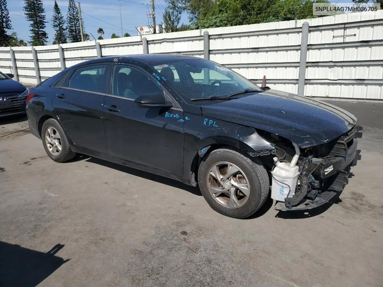 5NPLL4AG7MH036705 2021 Hyundai Elantra Se