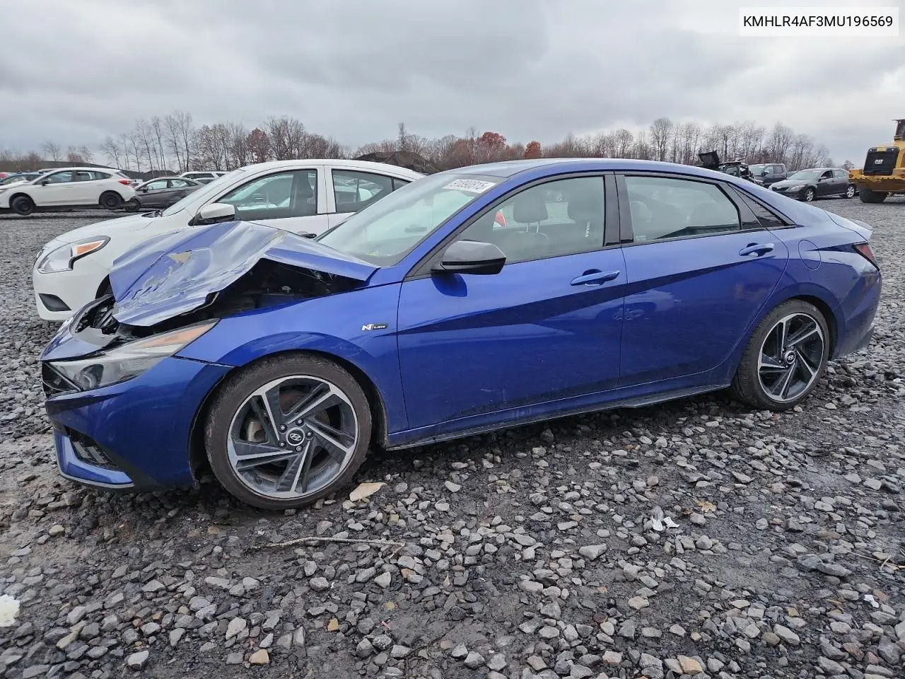 KMHLR4AF3MU196569 2021 Hyundai Elantra N Line