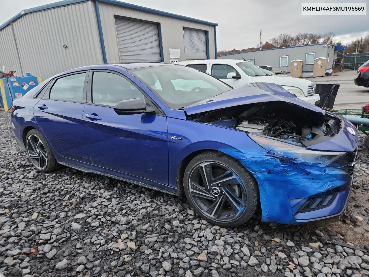 KMHLR4AF3MU196569 2021 Hyundai Elantra N Line