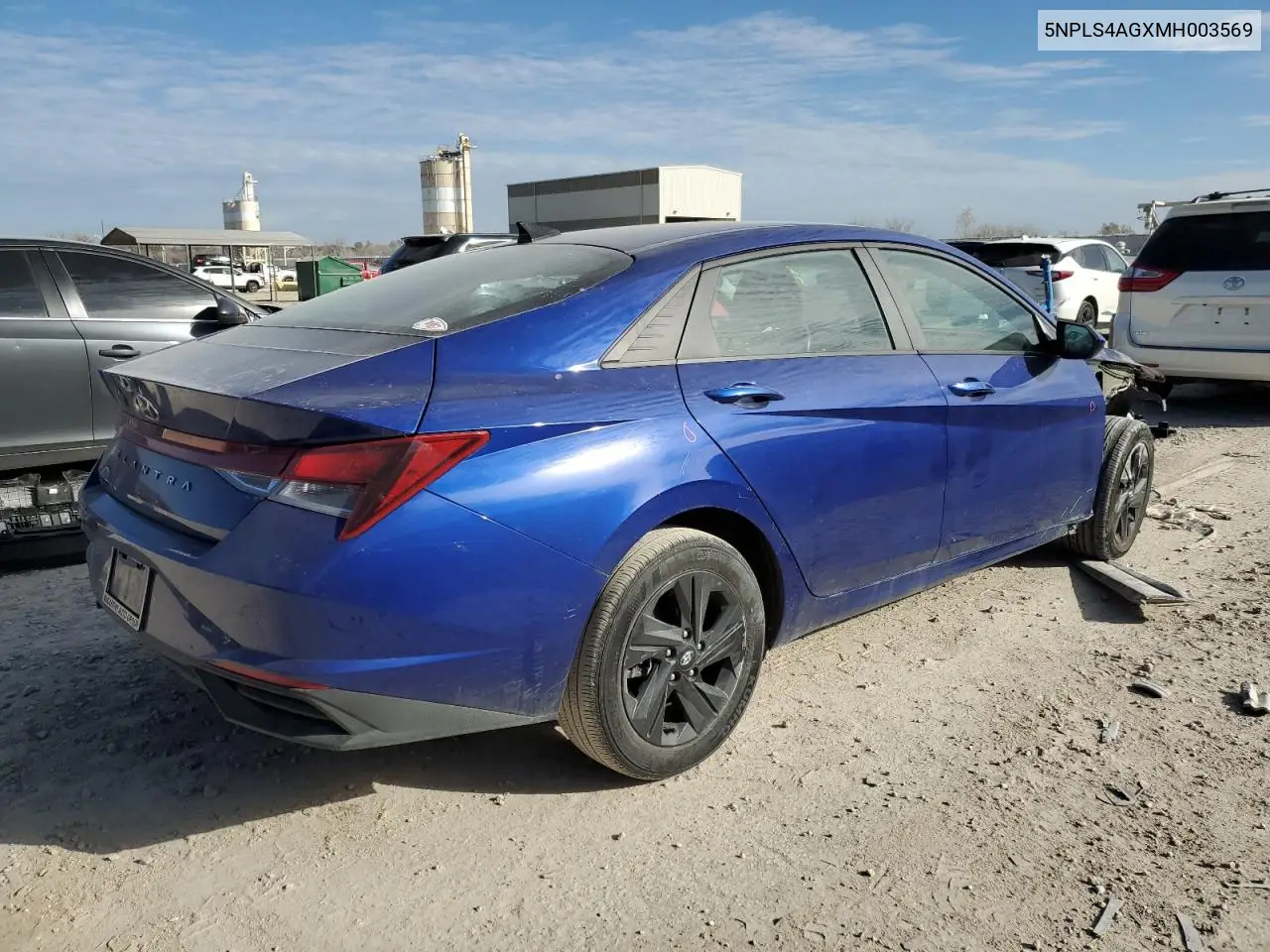 5NPLS4AGXMH003569 2021 Hyundai Elantra Sel