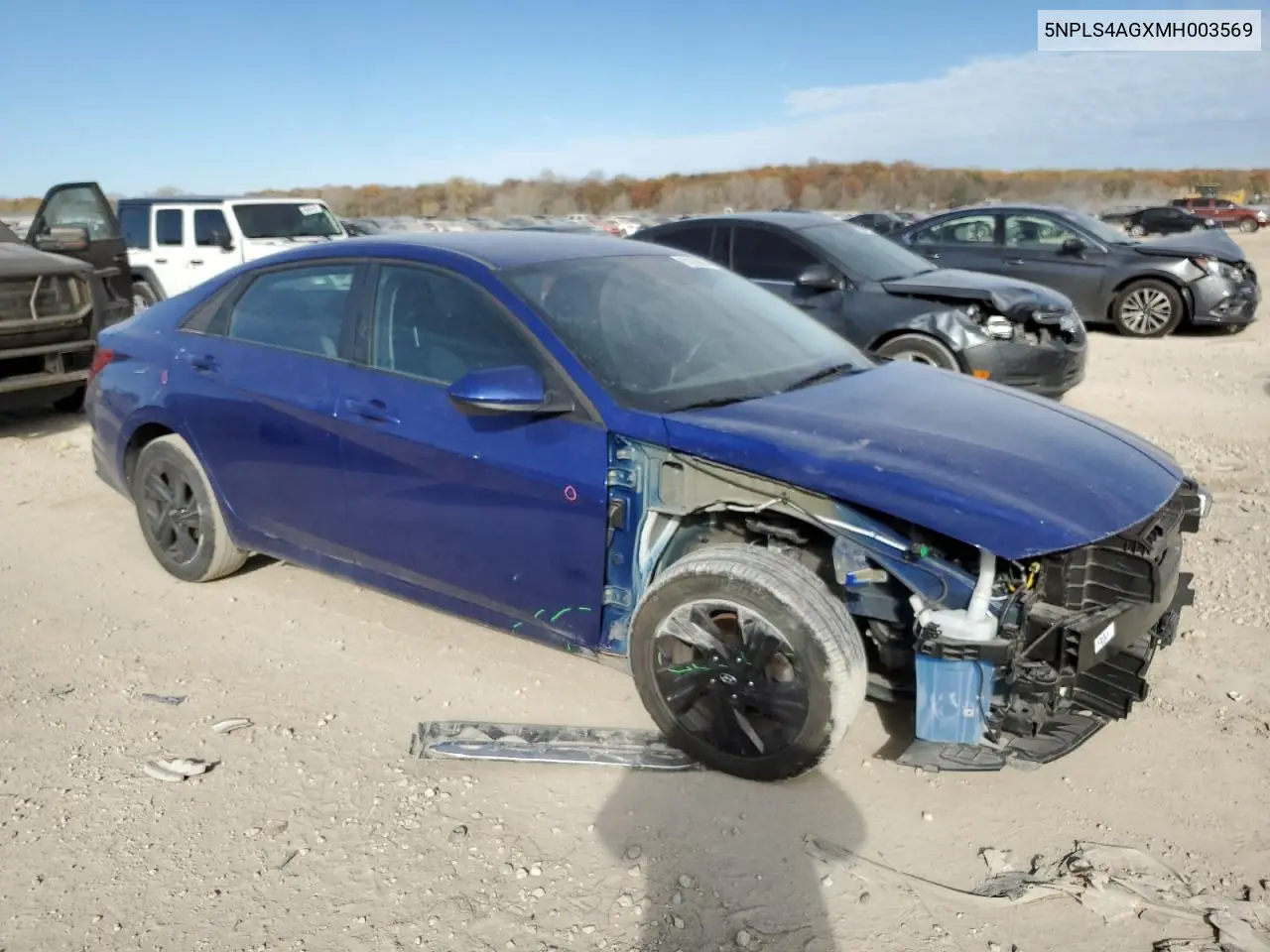 5NPLS4AGXMH003569 2021 Hyundai Elantra Sel