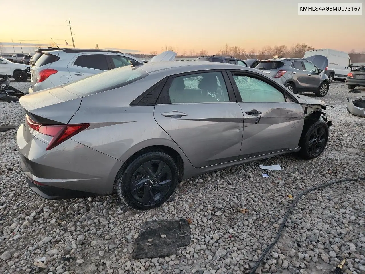 KMHLS4AG8MU073167 2021 Hyundai Elantra Sel