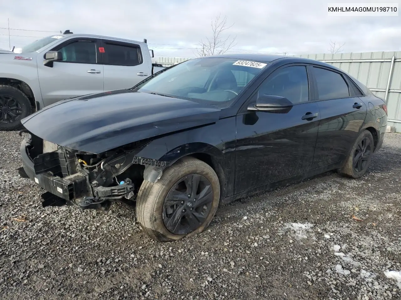 KMHLM4AG0MU198710 2021 Hyundai Elantra Sel