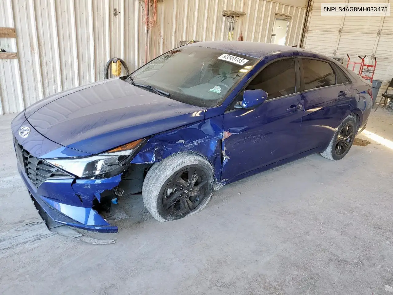 5NPLS4AG8MH033475 2021 Hyundai Elantra Sel