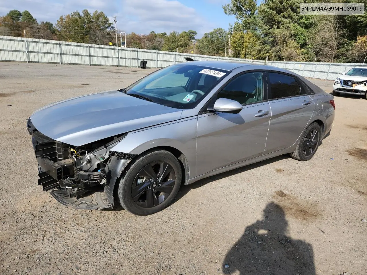 5NPLM4AG9MH039019 2021 Hyundai Elantra Sel