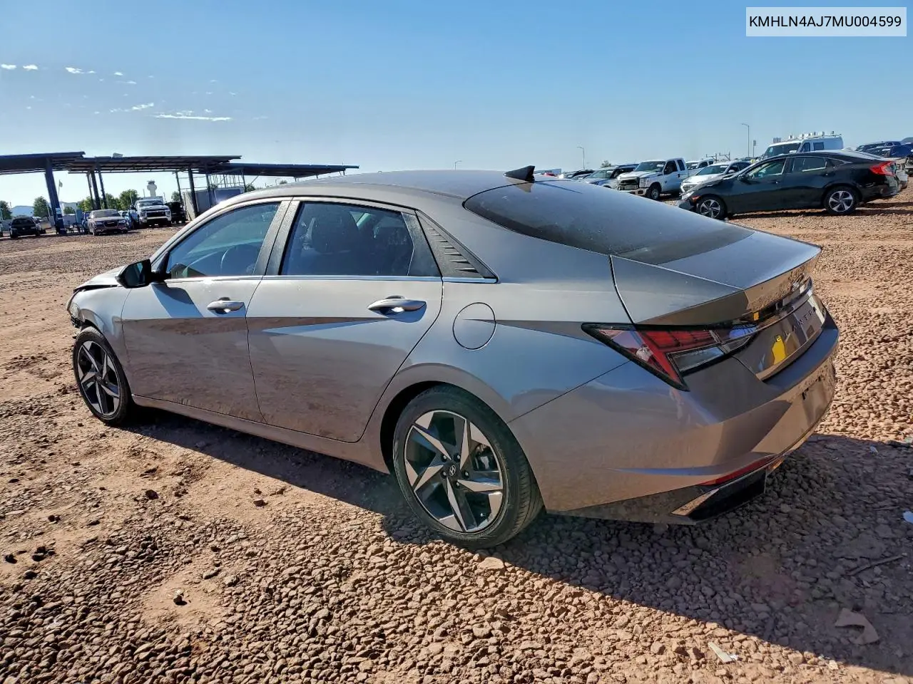 KMHLN4AJ7MU004599 2021 Hyundai Elantra Limited