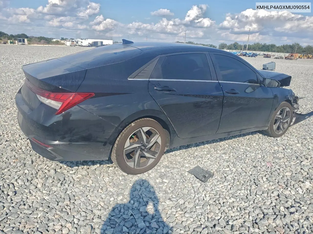 KMHLP4AGXMU090554 2021 Hyundai Elantra Limited