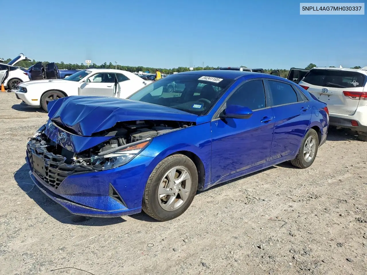 5NPLL4AG7MH030337 2021 Hyundai Elantra Se