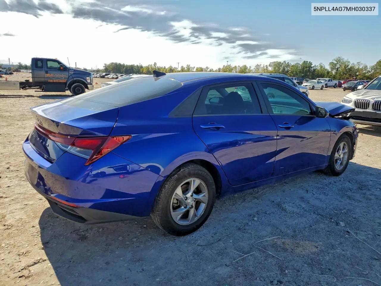 5NPLL4AG7MH030337 2021 Hyundai Elantra Se