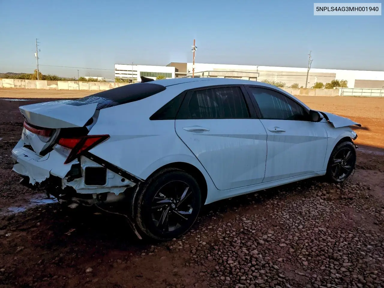 5NPLS4AG3MH001940 2021 Hyundai Elantra Sel
