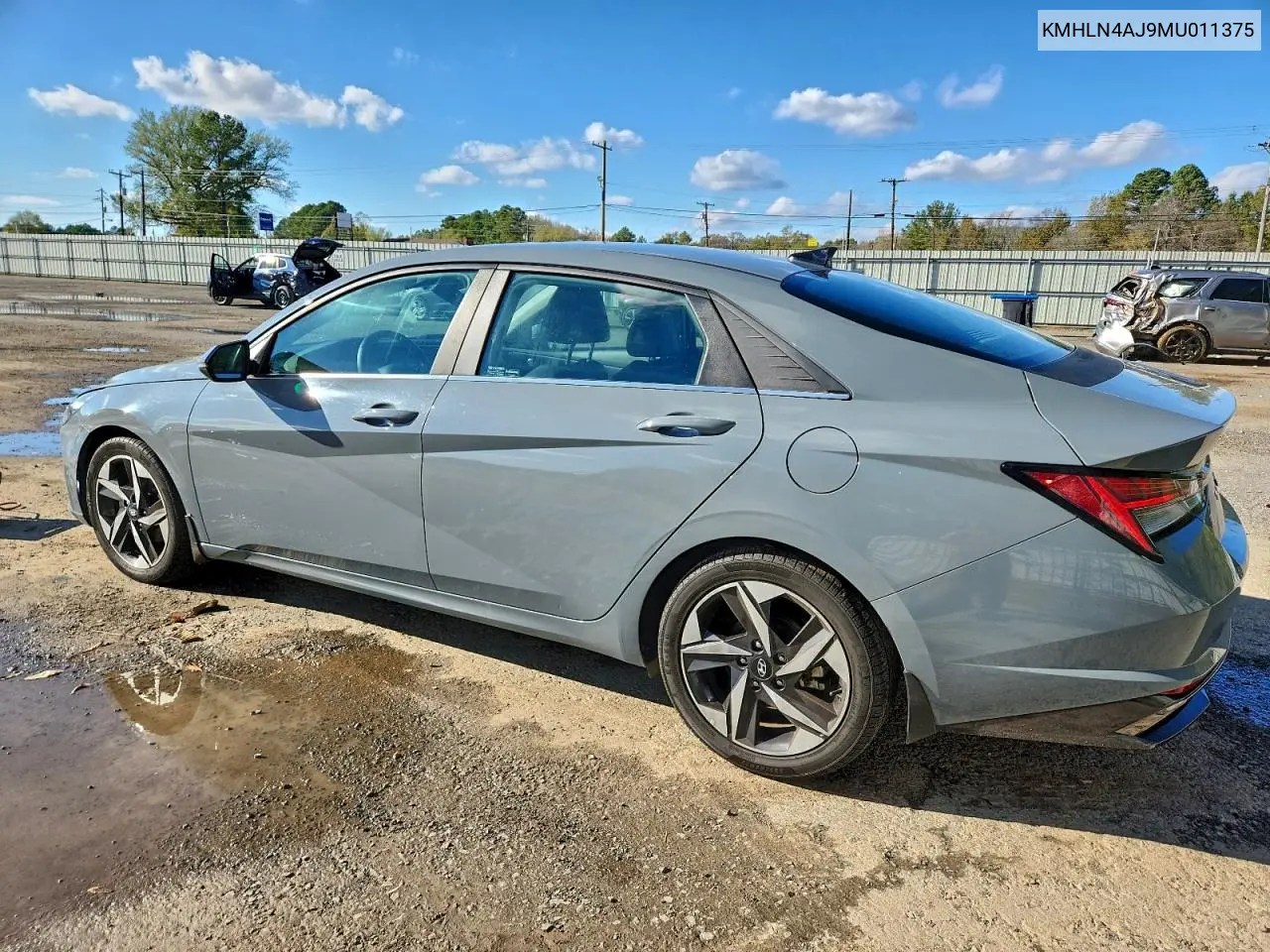 KMHLN4AJ9MU011375 2021 Hyundai Elantra Limited