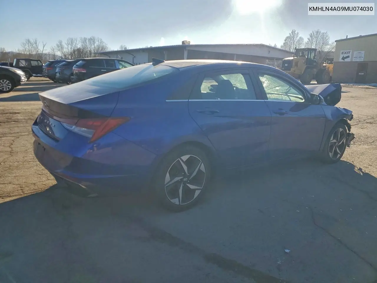 KMHLN4AG9MU074030 2021 Hyundai Elantra Sel