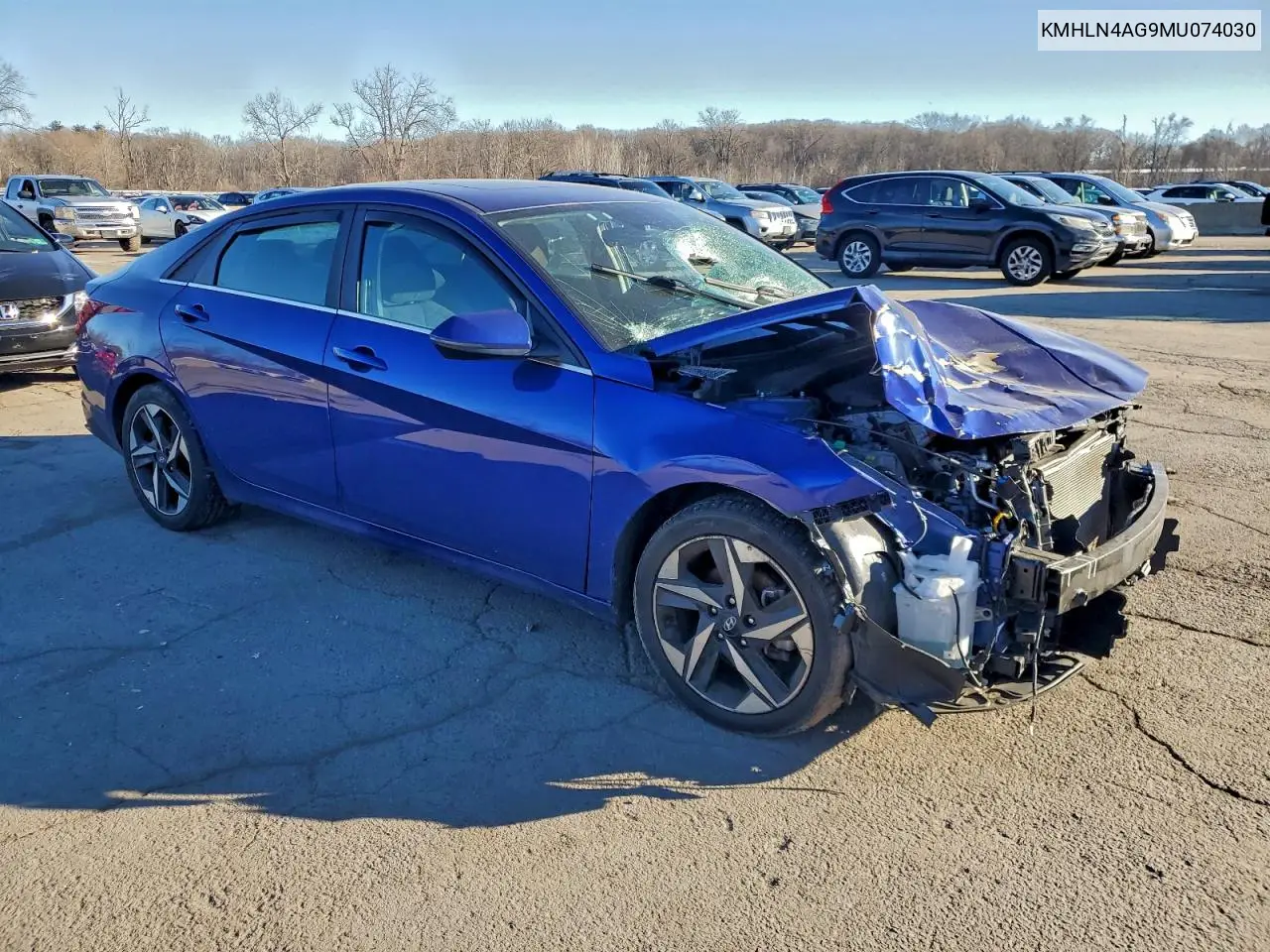 KMHLN4AG9MU074030 2021 Hyundai Elantra Sel