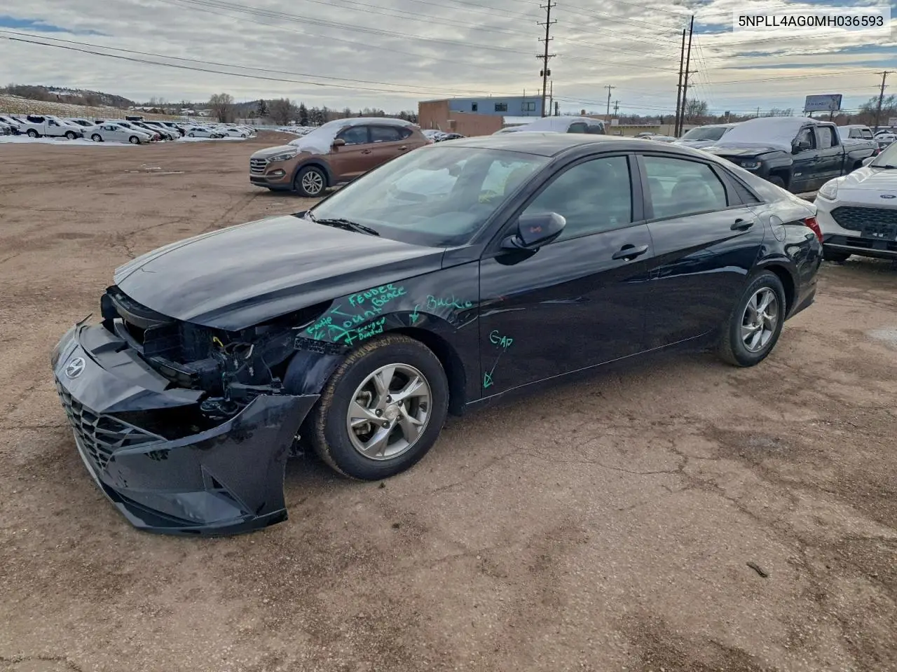 5NPLL4AG0MH036593 2021 Hyundai Elantra Se