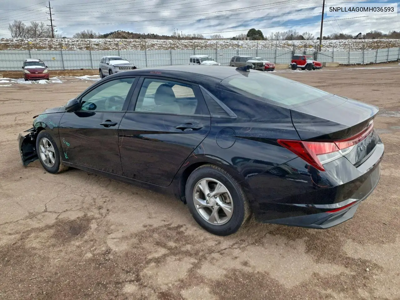 5NPLL4AG0MH036593 2021 Hyundai Elantra Se