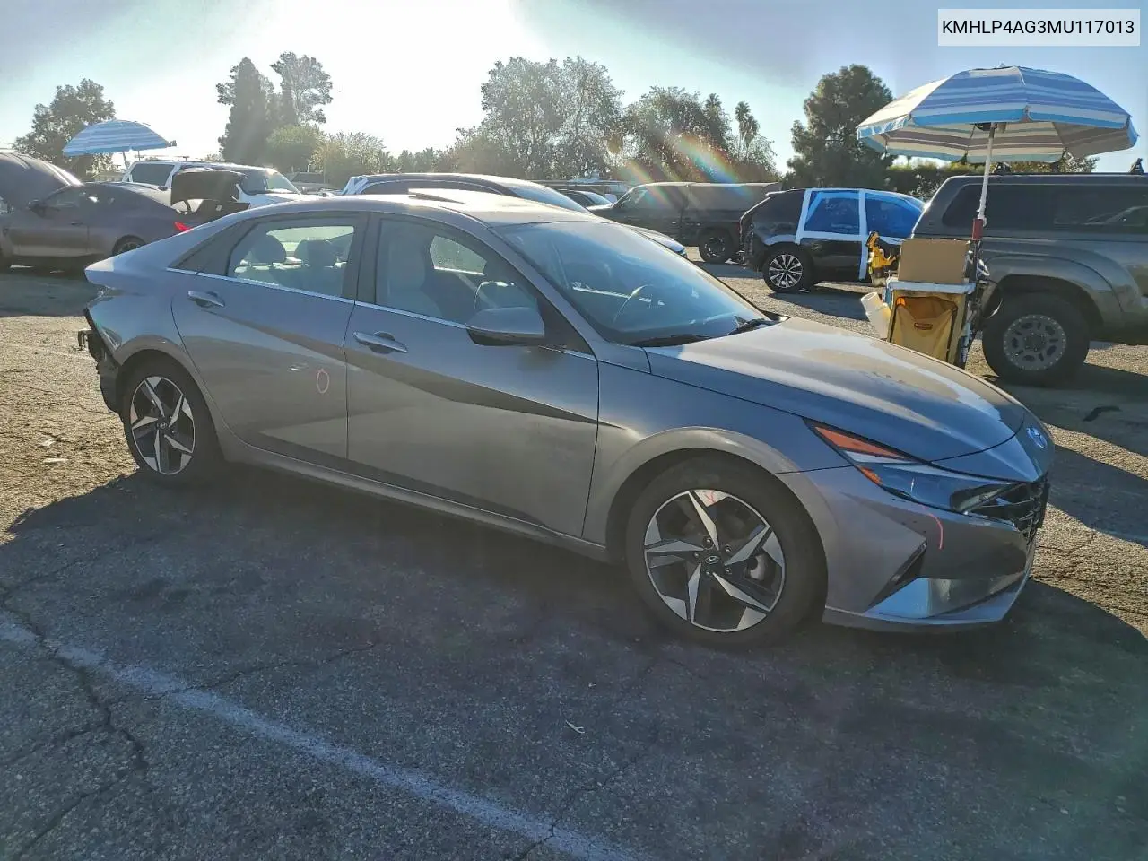 KMHLP4AG3MU117013 2021 Hyundai Elantra Limited