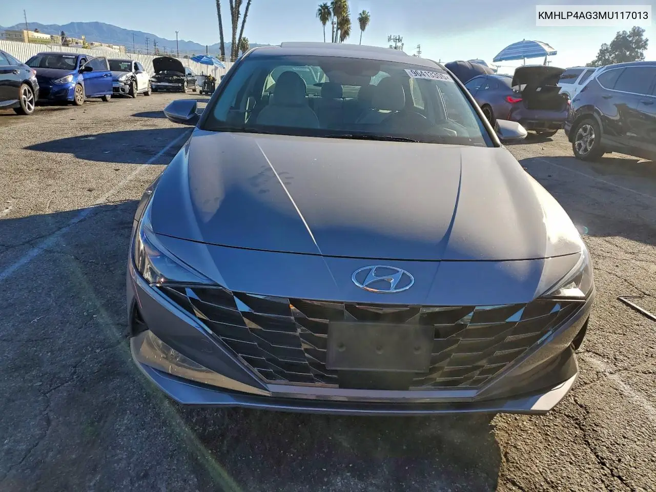 KMHLP4AG3MU117013 2021 Hyundai Elantra Limited