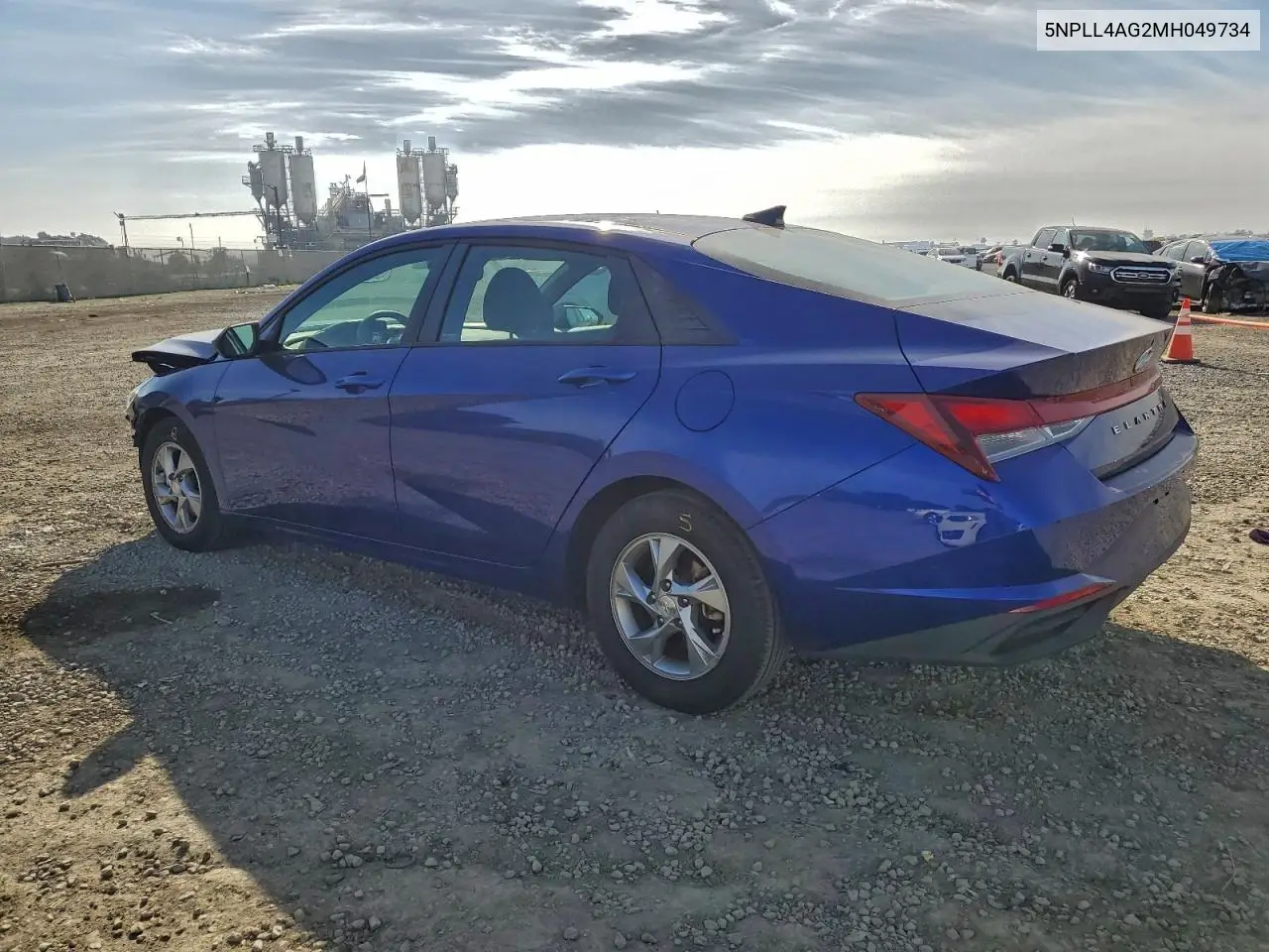 5NPLL4AG2MH049734 2021 Hyundai Elantra Se