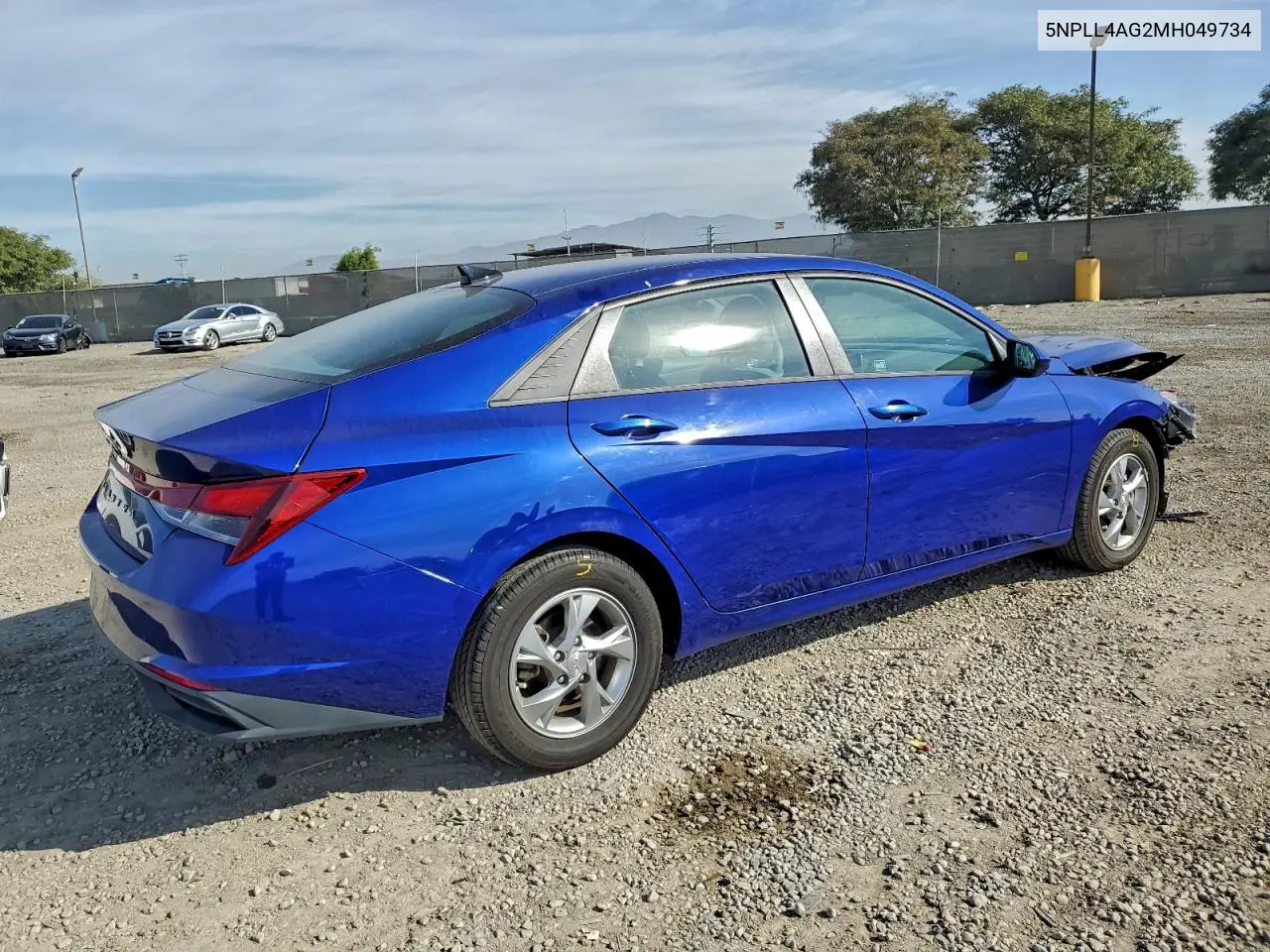 5NPLL4AG2MH049734 2021 Hyundai Elantra Se