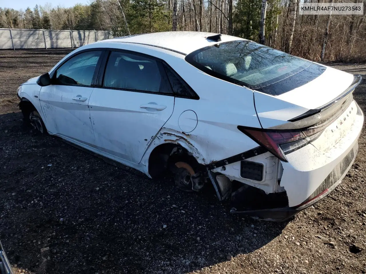 KMHLR4AF7NU273543 2022 Hyundai Elantra N Line