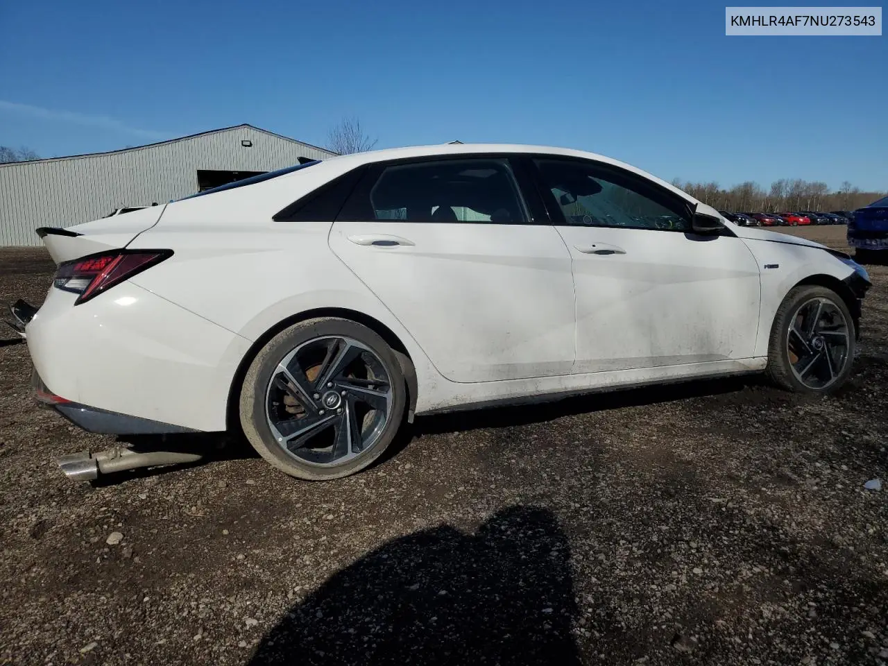 KMHLR4AF7NU273543 2022 Hyundai Elantra N Line