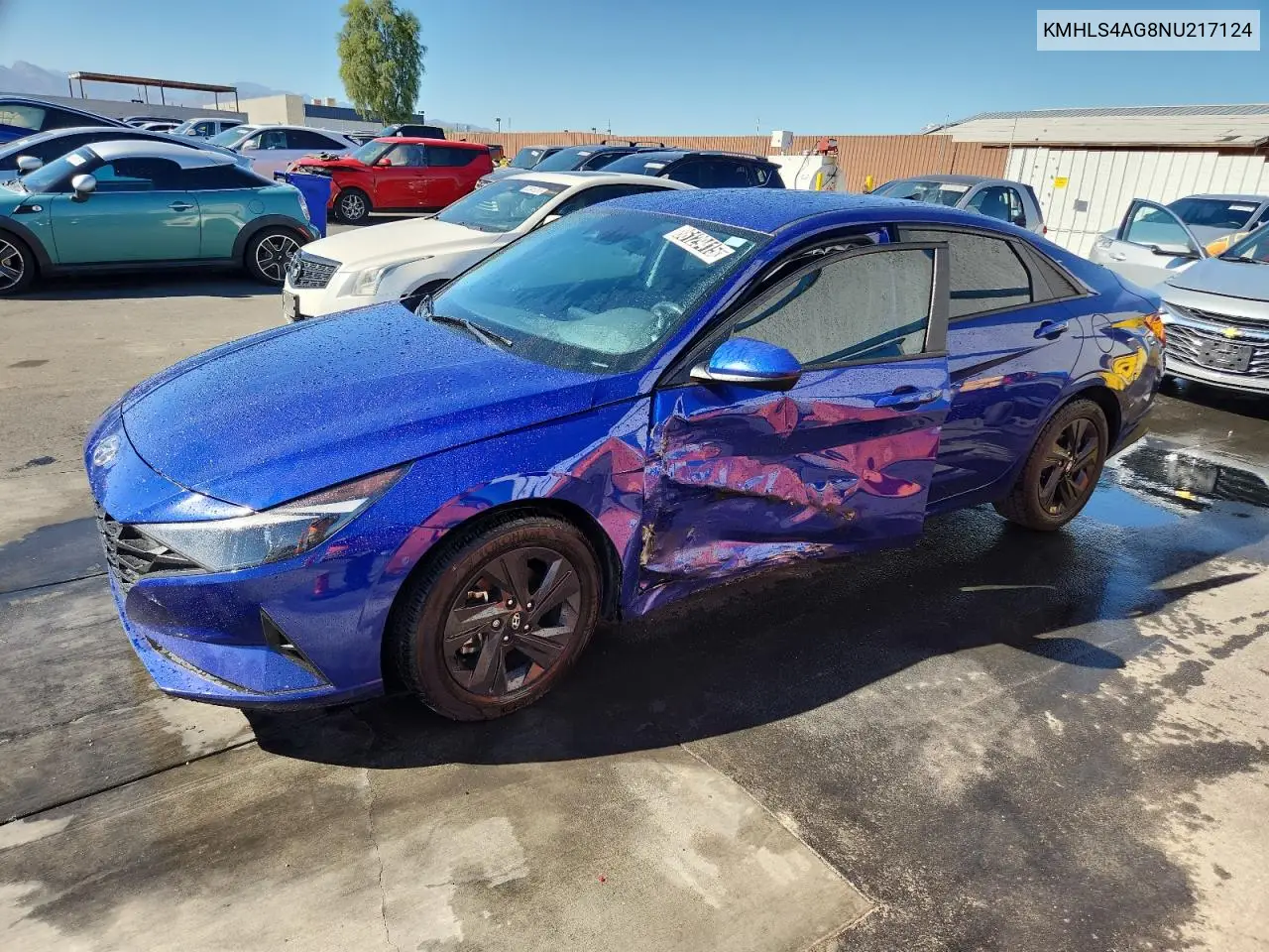 KMHLS4AG8NU217124 2022 Hyundai Elantra Sel