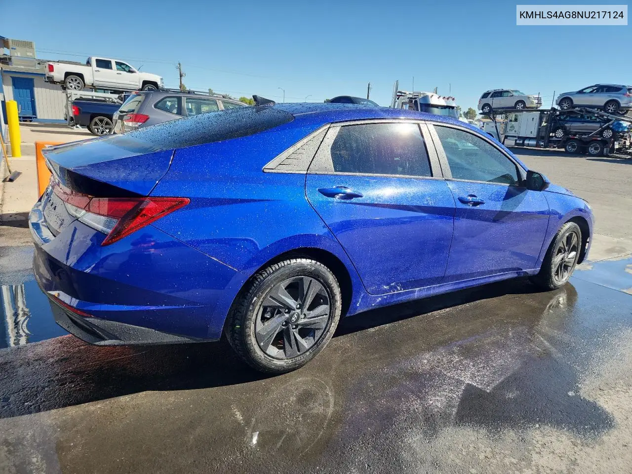 KMHLS4AG8NU217124 2022 Hyundai Elantra Sel