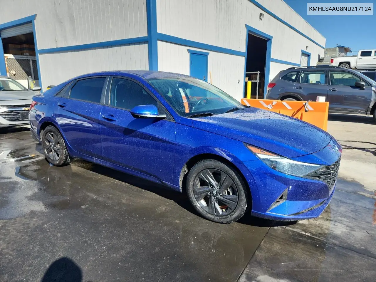 KMHLS4AG8NU217124 2022 Hyundai Elantra Sel