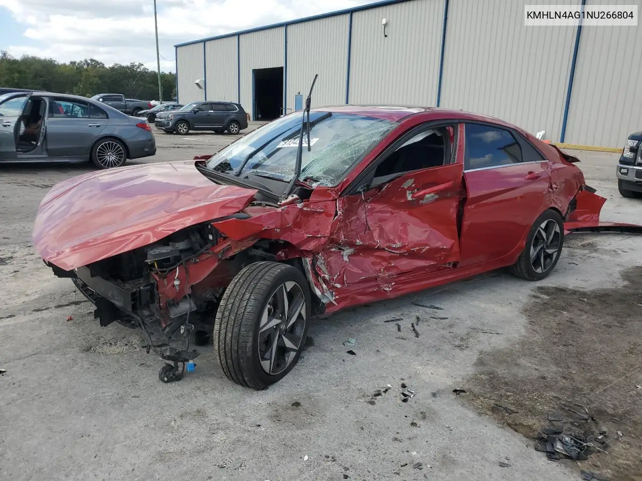 KMHLN4AG1NU266804 2022 Hyundai Elantra Sel