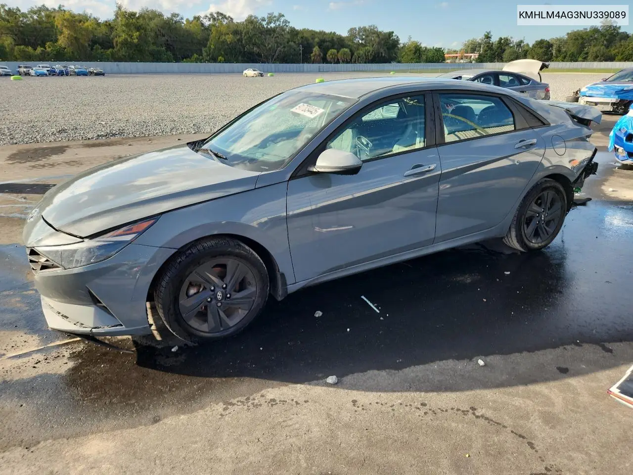 KMHLM4AG3NU339089 2022 Hyundai Elantra Sel